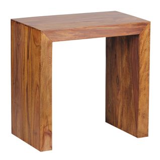 Table D'appoint Bois Massif 60x60x35cm Bout De Canapé Table De Salon