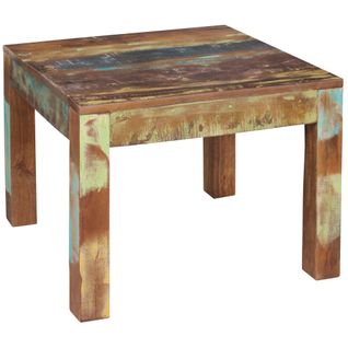 Table Basse Bois Massif 60x47x60 cm Table En Bois Table D'appoint Shabby