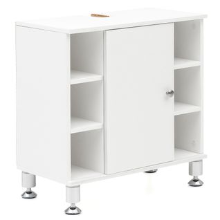 Meuble Sous Lavabo 60x64x32 Cm Armoire Salle De Bain Blanc Meuble Vasque