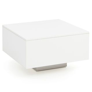 Table Basse Blanc 60x35,5x60 cm Table De Salon Table De Sofa Design Carré