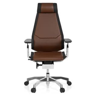 Siège De Bureau Haut De Gamme Genidia Pro Marron/noir