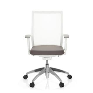 Siège De Bureau De Qualité Professionnelle Aspen White Gris/blanc