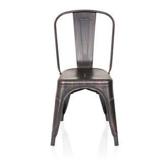 Chaise De Bistrot Vantaggio Comfort Noir/or