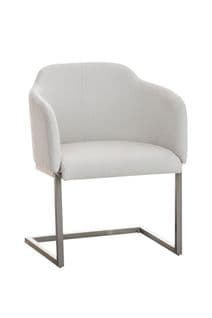 Chaise Magnus Tissu Blanc