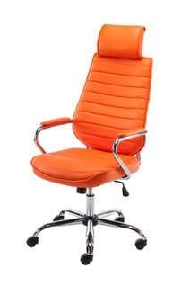 Fauteuil De Bureau  Rako Similicuir Orange