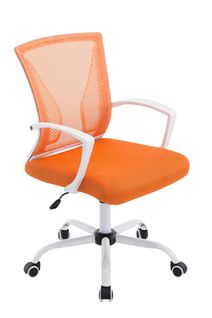 Fauteuil De Bureau Tracy Orange/blanc