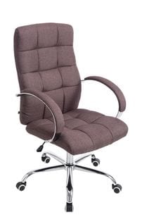 Fauteuil De Bureau Mikos Tissu Marron