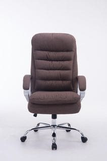 Fauteuil De Bureau Xxl Vancouver Tissu Marron