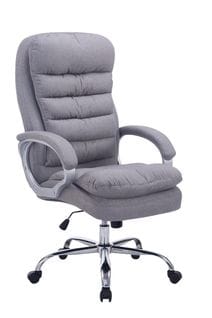 Fauteuil De Bureau Xxl Vancouver Tissu Gris