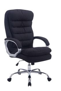 Fauteuil De Bureau Xxl Vancouver Tissu Noir