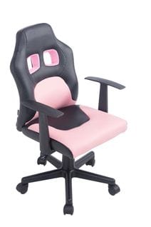 Fauteuil De Bureau Fun Pour Enfants Noir / Rose