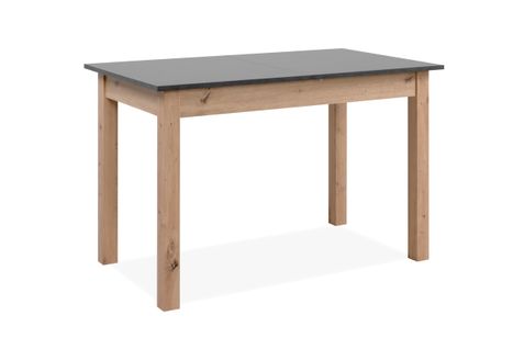 Table avec allonge 120/160 cm DORA Imitation chêne et gris