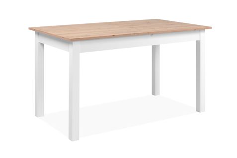Table avec allonge 140/180 DORA Imitation chêne /blanc