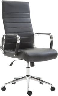 Fauteuil De Bureau Kolumbus Similicuir Noir