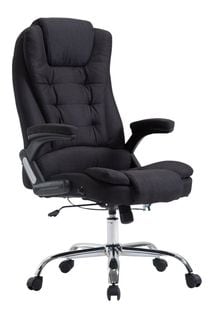 Fauteuil De Chef Thor En Tissu Noir