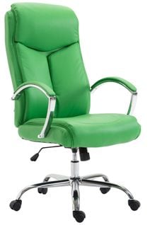 Fauteuil De Bureau Xl Vaud Similicuir Vert