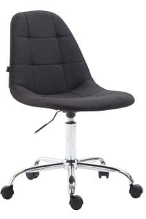 Fauteuil De Bureau Reims Tissu Noir