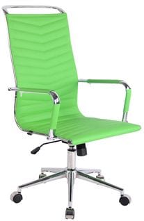 Chaise De Bureau Batley En Similicuir Ou Véritable Cuir Vert/similicuir