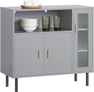 Buffet Placard Dressoir Commode Armoire Multi-rangement, Meuble De Rangement Sur Pieds, Fsb82-hg