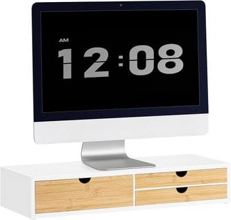 Réhausseur D'écran Support De Moniteur Écran Ergonomique Support Pour Écran D'ordinateur, Bbf11-wn