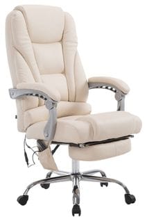 Fauteuil De Bureau Pacific V2 Avec Fonction Massage Crème