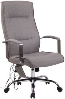 Fauteuil De Bureau Portland En Similicuir Ou Tissu Avec Fonction De Massage Gris/tissu