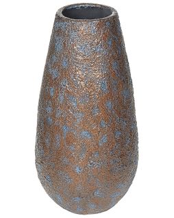 Céramique Vase Décoratif 49 Cm Marron Gris Brivas