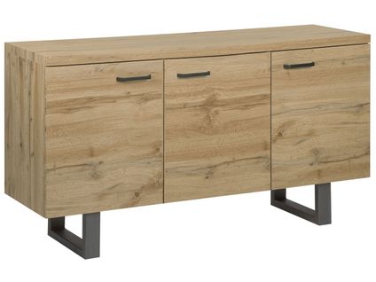 Commode 3 Portes En Bois Clair Timber