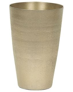 Aluminium Vase à Fleurs 31 Cm Doré Amrit