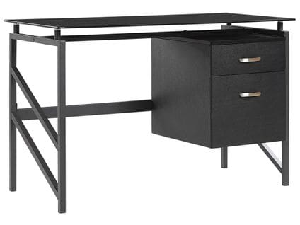 Table De Bureau 117 X 57 Cm Noir Moriton