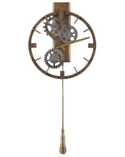 Horloge Murale Design Dorée Avec Balancier Ø 30 Cm Marcote