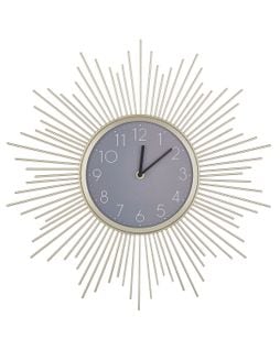 Horloge Dorée En Forme De Soleil 45 Cm Solura