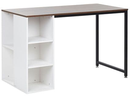 Table De Bureau 120 X 60 Cm Bois Foncé Dese