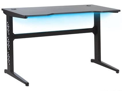 Bureau De Jeu 120 X 60 Cm Noir Dexter