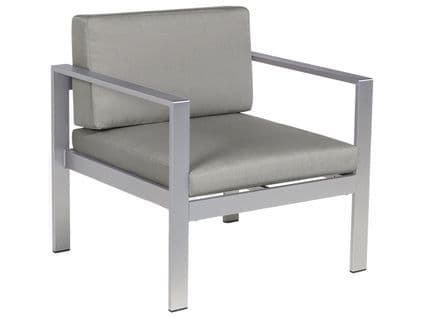 Chaise De Jardin Métal Gris Foncé Salerno