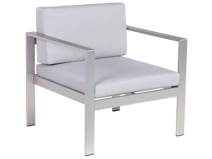 Chaise De Jardin Métal Gris Clair Salerno