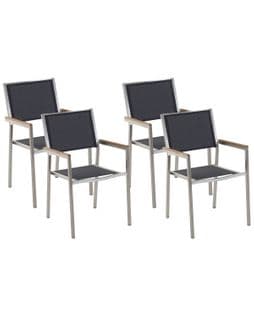 Lot De 4 Chaises Noires Grosseto