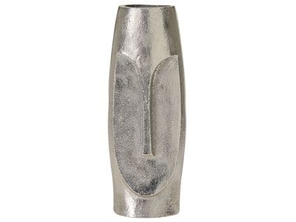 Aluminium Vase À Fleurs 32 Argenté Caral