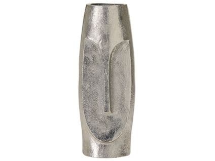 Aluminium Vase à Fleurs 32 Cm Argenté Caral