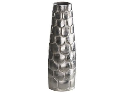 Aluminium Vase à Fleurs 47 Cm Argenté Sukhothai