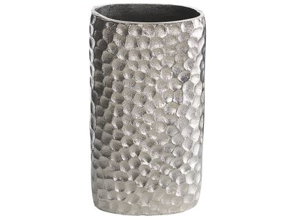 Aluminium Vase à Fleurs 31 Cm Argenté Palmyra