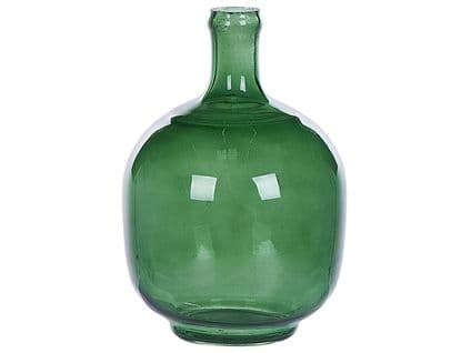 Verre Vase Décoratif 24 Vert Paratha