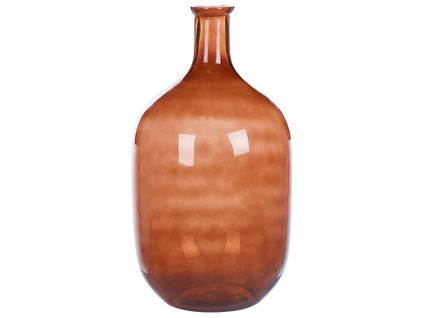 Verre Vase Décoratif 51 Cm Marron Dalchini