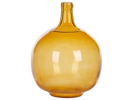 Verre Vase Décoratif 34 Cm Orange Gosht