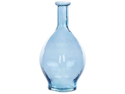 Verre Vase Décoratif 28 Cm Bleu Pakora