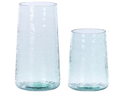 Verre Vase Décoratif 25/17 Cm Transparent Kulche