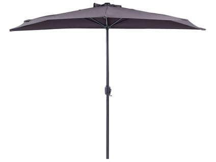 Parasol De Jardin Semi-circulaire 270 Cm Gris Galati