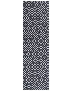 Tapis Noir Et Blanc 60 X 200 Cm Karungal