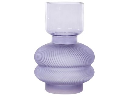 Verre Vase à Fleurs 24 Cm Violet Rodia