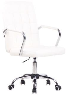 Fauteuil De Bureau Terni Blanc /similicuir